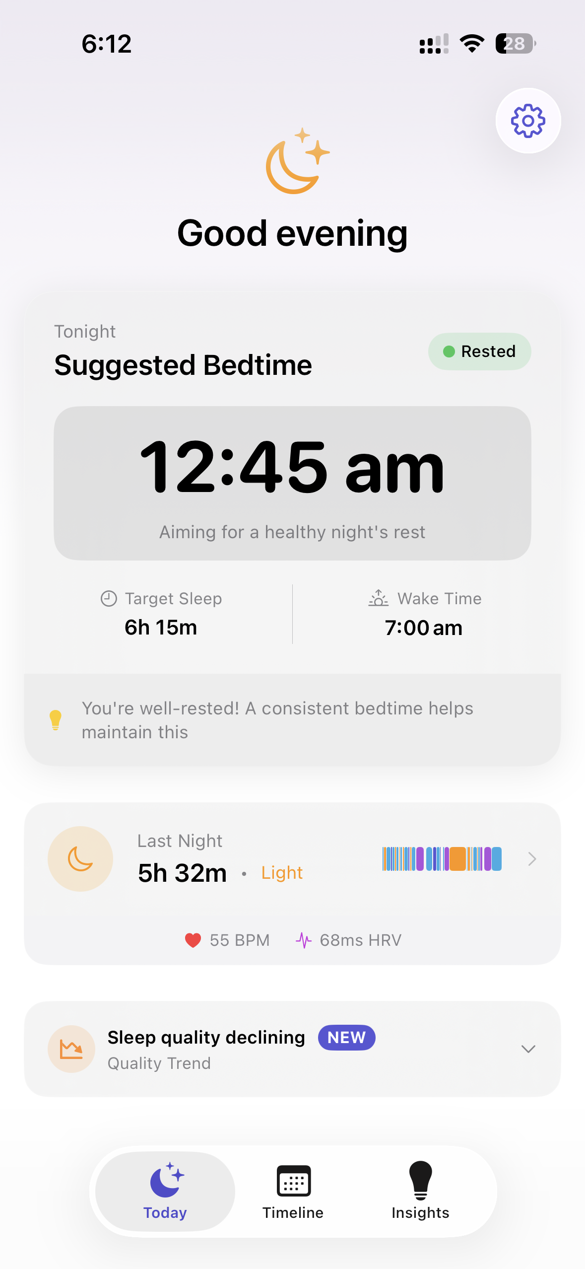 Nightmark - Today view